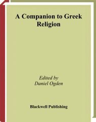 A Companion to Greek Religion