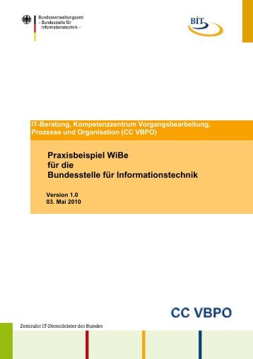 Praxisbeispiel "WiBe" - BIT - Bund.de