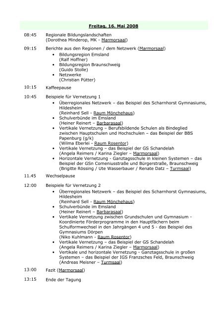 Agenda JF MK 15. - Bildungsregion Braunschweig