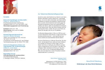 Entbindung in der Sana Klinik Oldenburg (PDF, 424 - Sana Kliniken ...