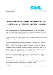 MODERN EXTRUSION COATING AND LAMINATING LINE FOR - SML