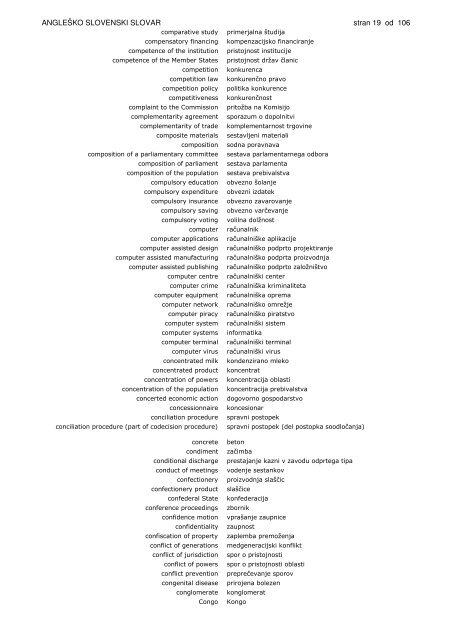 Anglesko-slovenski slovar gospodarstva in politike - Slovarji.info