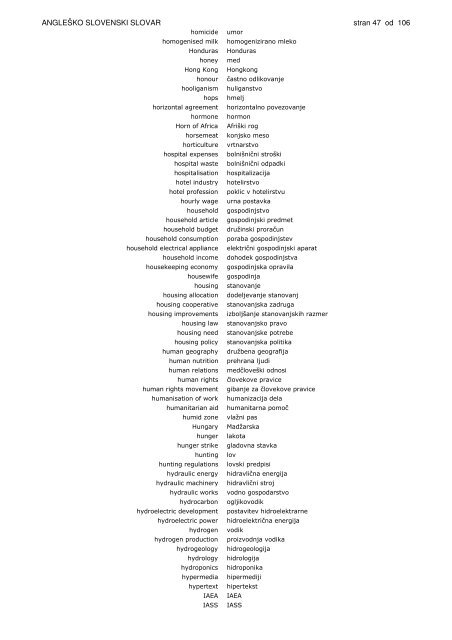 Anglesko-slovenski slovar gospodarstva in politike - Slovarji.info