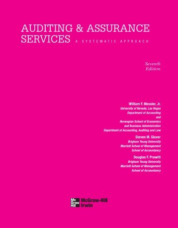 AUDITING & ASSURANCE - The McGraw-Hill Companies