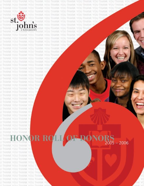 HONOR ROLL OF DONORS - St. John's University