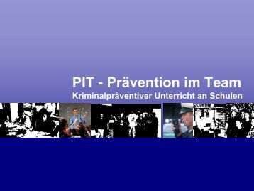 PIT - Prävention im Team - Polizei Bayern