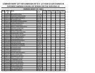 COMMON MERIT LIST FOR ADMISSION IN TO 3- 1/2 YEAR G.N.M ...