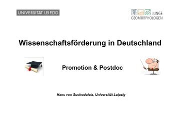 Wissenschaftsförderung in Deutschland - Deutscher Arbeitskreis für ...