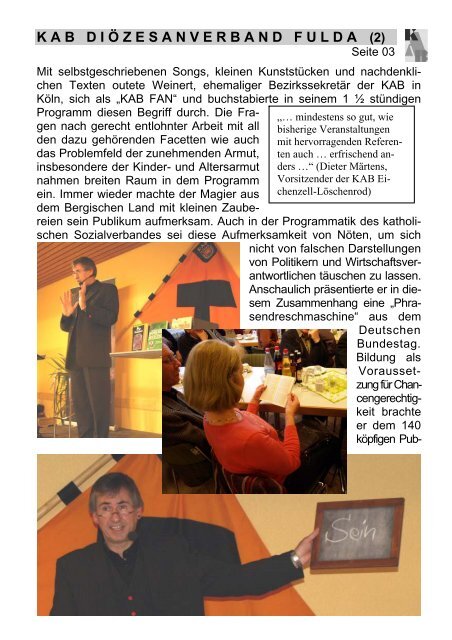 Februar 2009 - KAB DV Fulda