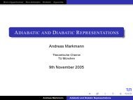 adiabatic and diabatic representations - Universität Heidelberg