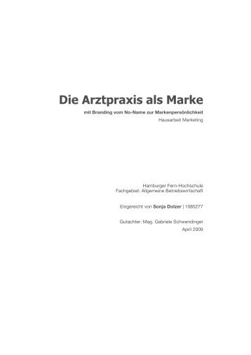 Die Arztpraxis als Marke - dolzer.at