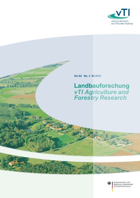 Landbauforschung vTI Agriculture and Forestry ... - 1. Januar 2008