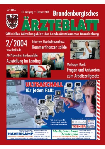 Ausgabe Februar 2004 - Landesärztekammer Brandenburg