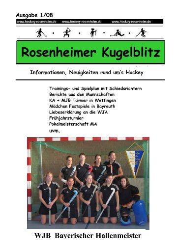 Rosenheimer Kugelblitz - Hockey in Rosenheim