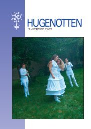 72. Jahrgang Nr. 1/2008 - Deutsche Hugenotten-Gesellschaft eV