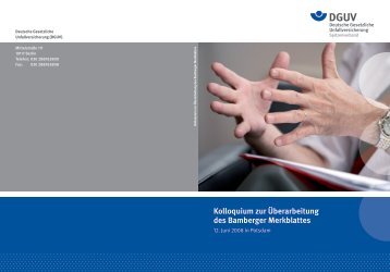 Bamberger Merkblatt - Deutsche Gesetzliche Unfallversicherung