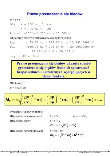 Prawo przenoszenia się błędów