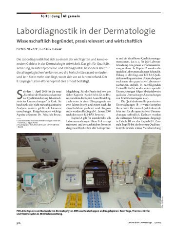 Labordiagnostik in der Dermatologie - mykologie-experten.de