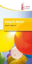 Programmheft Kolleg St. Nikolai 1. Halbjahr 2012 - Hauptkirche St ...