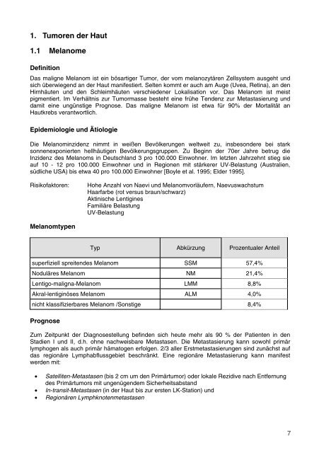 Empfehlungen zur Nachsorge - Tumorzentrum Land Brandenburg