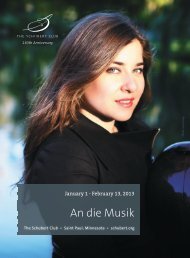 An die Musik - The Schubert Club