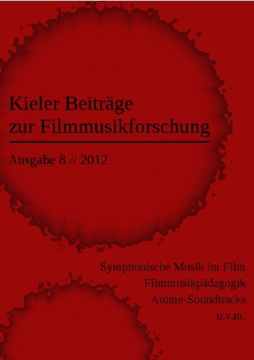 Download Kieler Beiträge zur Filmmusikforschung 8, Juli 2012