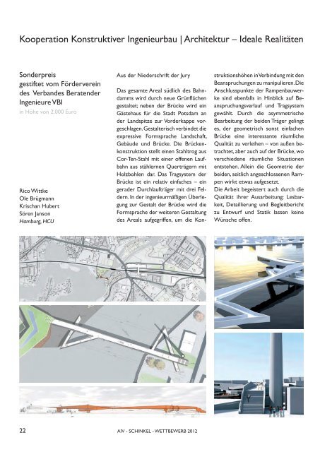 SCHINKEL-WETTBEWERB 2012 - und Ingenieur-Verein zu Berlin eV