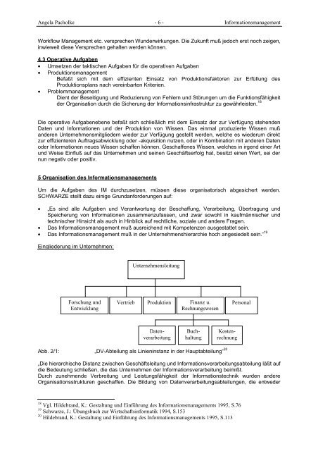 Informationsmanagement - Fachhochschule Potsdam