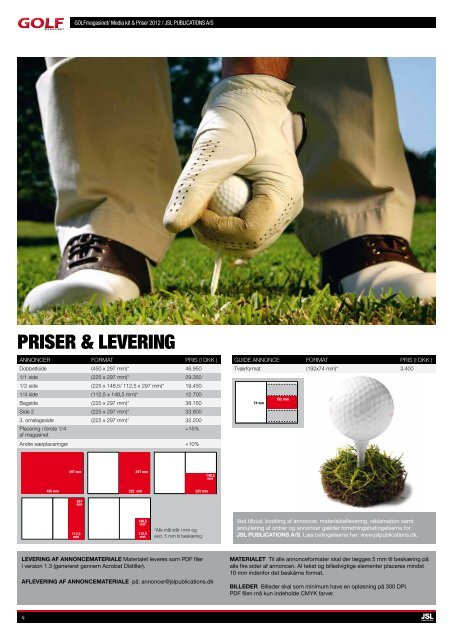 GOLF - JSL PUBLICATIONS A/S