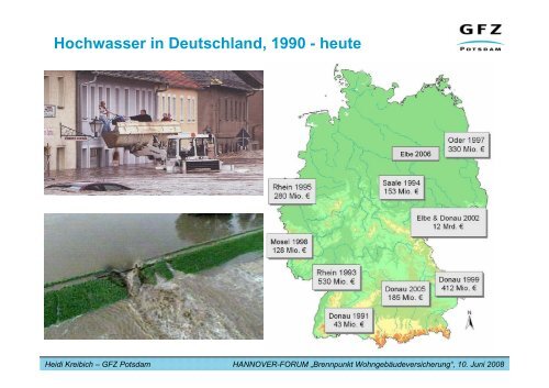 Quantifizierung ökonomischer Hochwasserschäden für großräumige ...