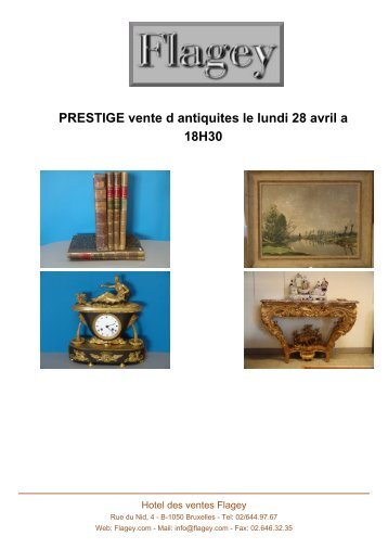 PRESTIGE vente d antiquites le lundi 28 avril a ... - Auction In Europe