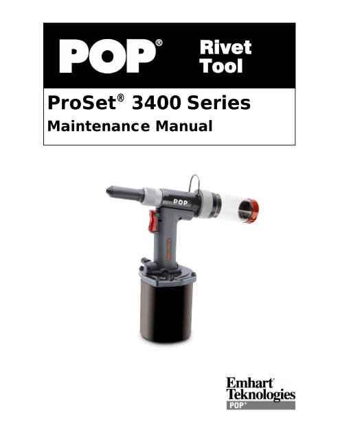 en sælger Spole tilbage tempo Rivet Tool ProSet® 3400 Series - Thread-Rite Screw Products Fasteners