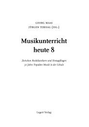 georg maas jürgen terhag (hg.) Musikunterricht heute 8 - AfS