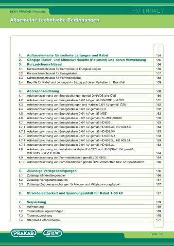 Allgemeine technische Bedingungen - SKW