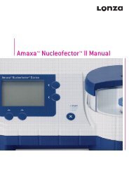 Amaxa™ Nucleofector™ II Manual