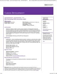 RBA Marketing/CRM internship (copy) Application Information ...