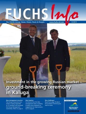 ground-breaking ceremony in Kaluga - FUCHS Oil Middle East Ltd.
