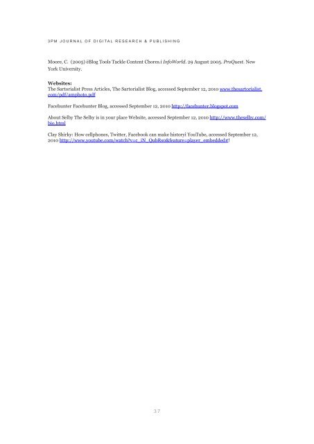 3pm Journal of Digital research & publishing - artichoke web design