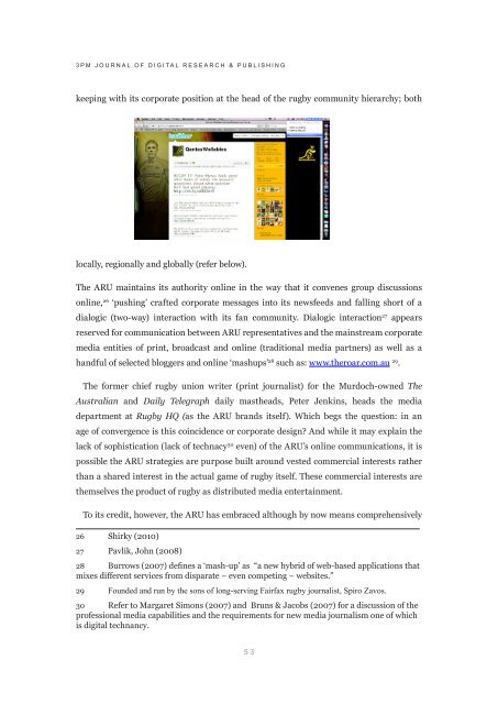 3pm Journal of Digital research & publishing - artichoke web design