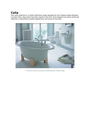 The Celia collection is a stylish bathroom range ... - s cameron limited