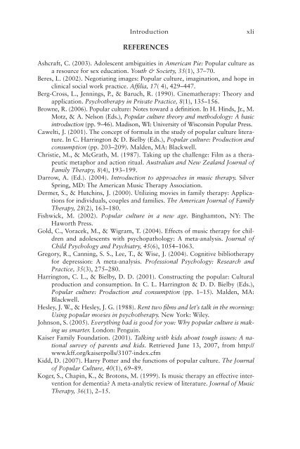 Popular Culture in Counseling, Psychotherapy, and Play-Based ...