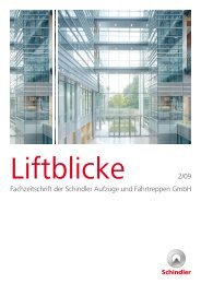 Liftblicke 1/09 (pdf) - bei Schindler Österreich