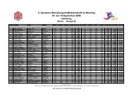 8. Deutsche Betriebssport-Meisterschaft im Bowling 07 - Deutscher ...