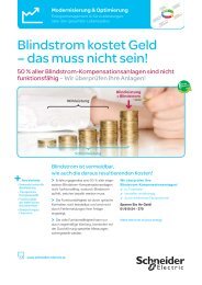 Flyer Blindstromkompensationsanlagen ... - Schneider Electric