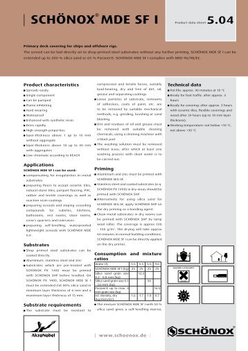 | SCHÖNOX® MDE SF I