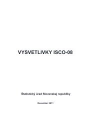 VYSVETLIVKY ISCO-08 - Štatistický úrad SR