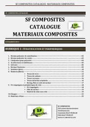 SF COMPOSITES CATALOGUE MATERIAUX COMPOSITES