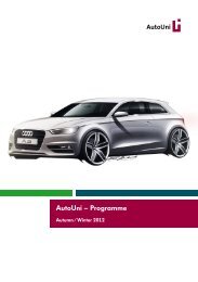 AutoUni – Programme - Volkswagen AutoUni