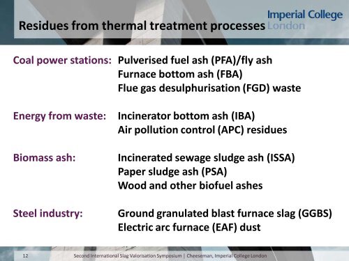 Presentation - Third International Slag Valorisation Symposium