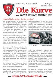 steht immer hinter dir - SV Gescher 08